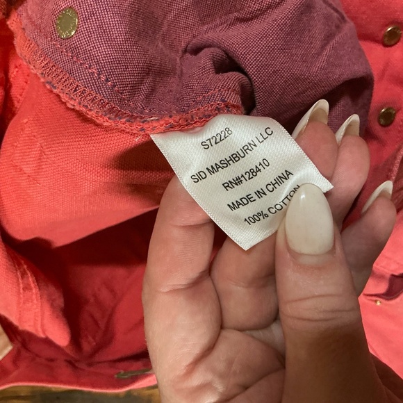 Sid Mashburn Slim Straight 5-Pocket Pants Vermillion Red Canvas 32x30 - Picture 9 of 12